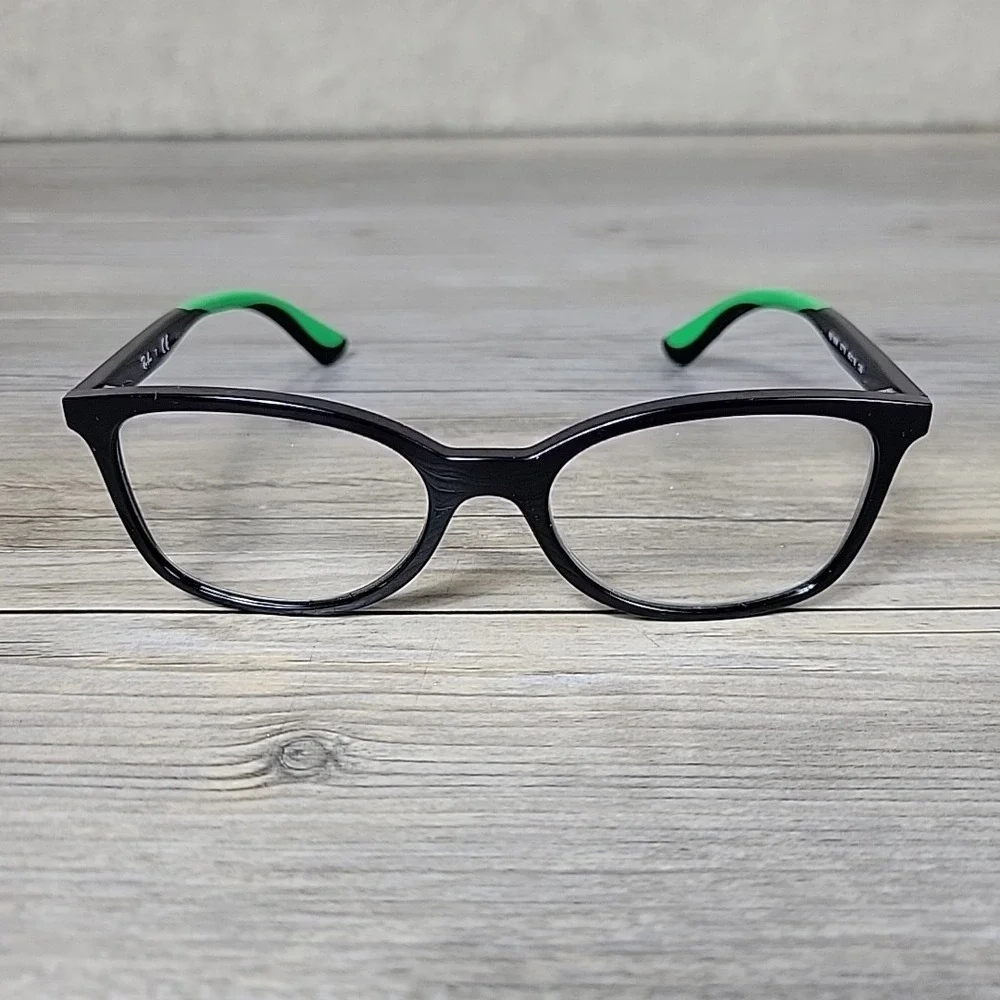 Ray-Ban RB1586 3773 Kids Eyeglasses‎ Black Green Frames Only 49-16-130 Full Rim